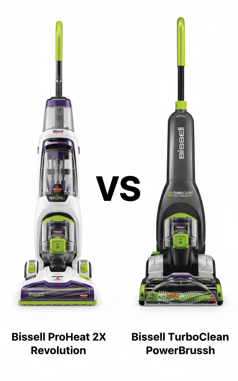 Bissell Proheat 2X Revolution vs Turboclean Power Brush: Which Cleans Better?