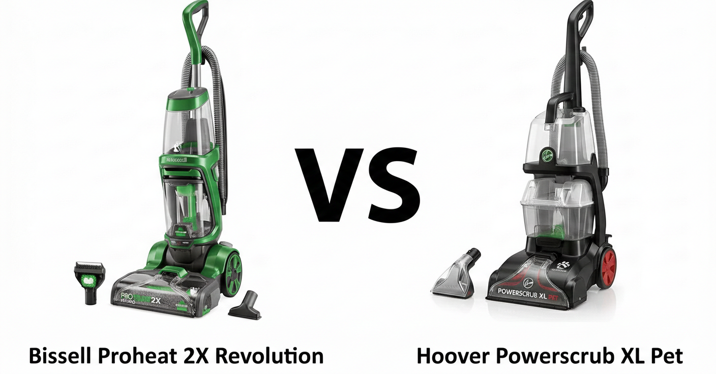 Bissell Proheat 2X Revolution vs Hoover Powerscrub XL Pet 2026 Comparison