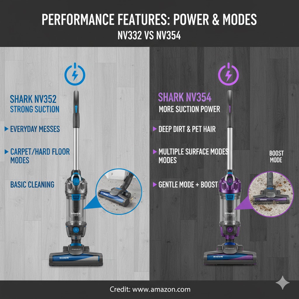 Shark Nv 352 vs Nv 354