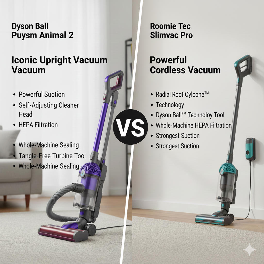Roomie Tec Slimvac Pro Vs Dyson Ball Animal 2 Vacuum