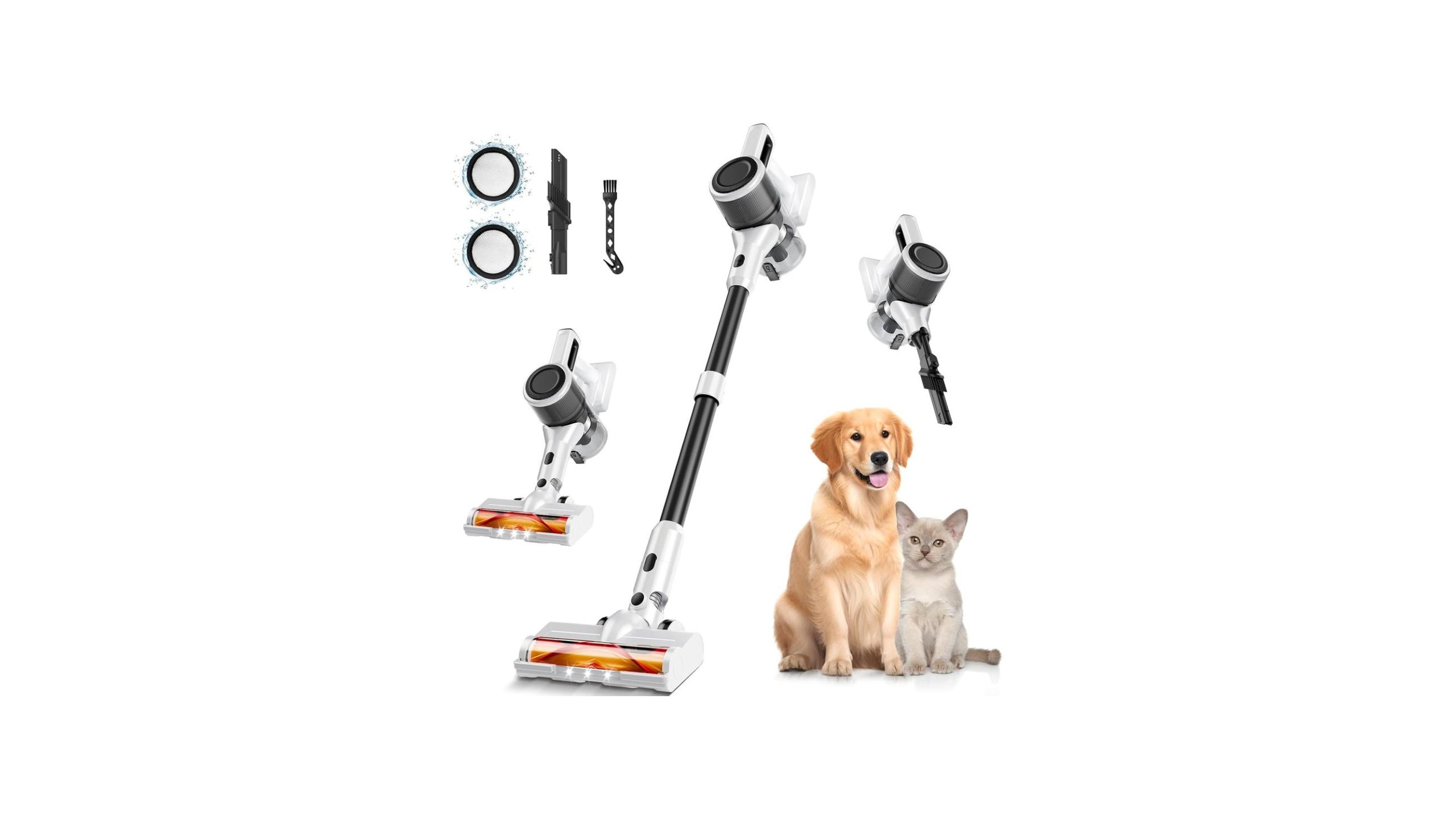 Cordless Vacuum Cleaner Home, 8-in-1 Lightweight Stick Vacuu