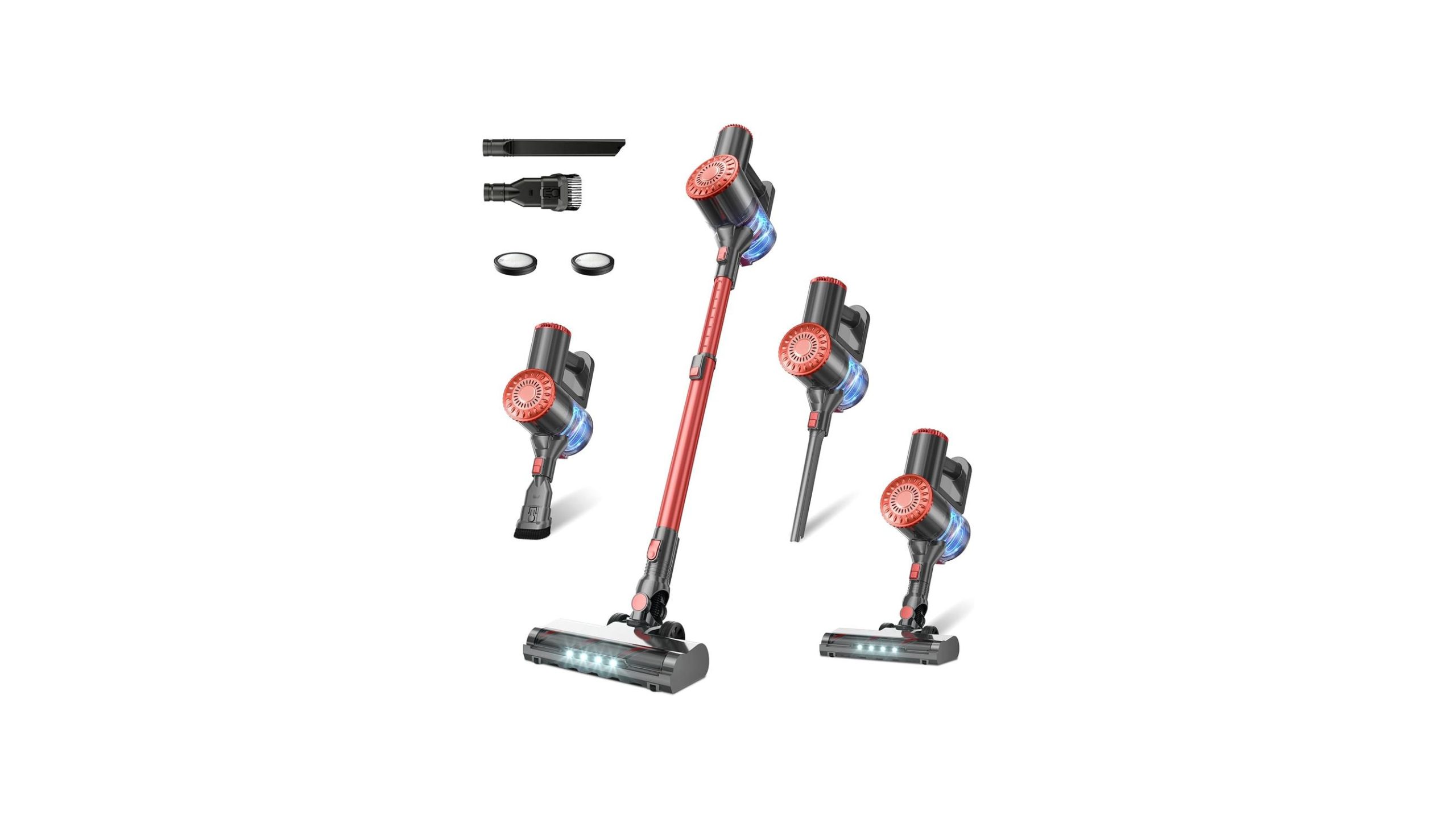 Cordless Vacuum Cleaner Self-Standing, 40KPA Stick Vacuum Cl