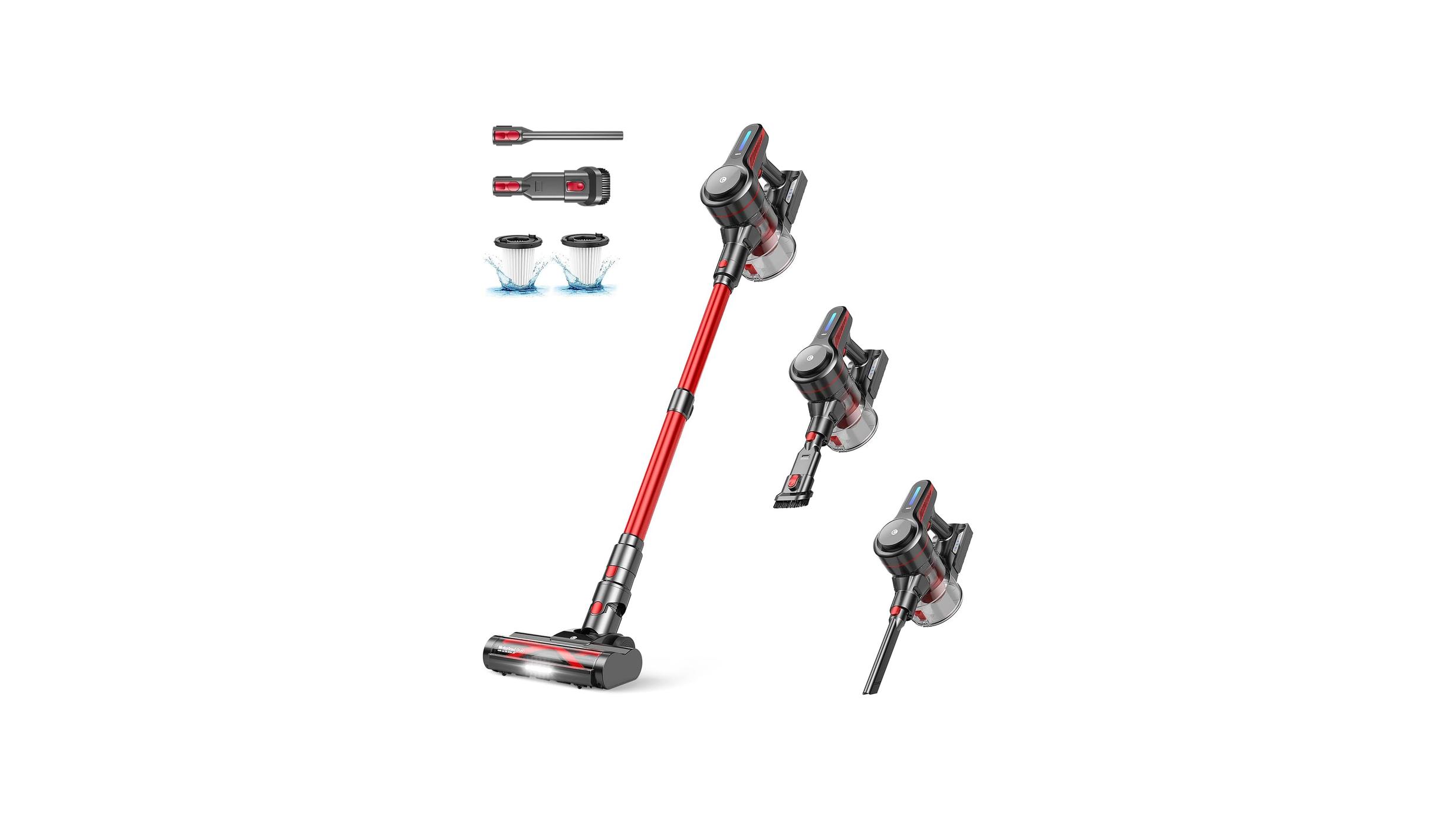 Cordless Vacuum Cleaner, Stick Vacuum Powerful Suction, 45Mi