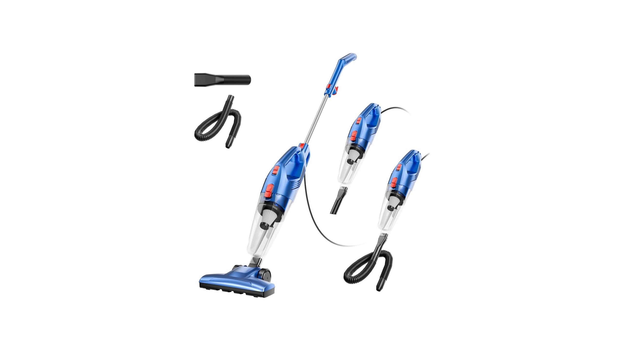 Corded Stick Vacuum Cleaner – Lightweight, Powerful Suction: