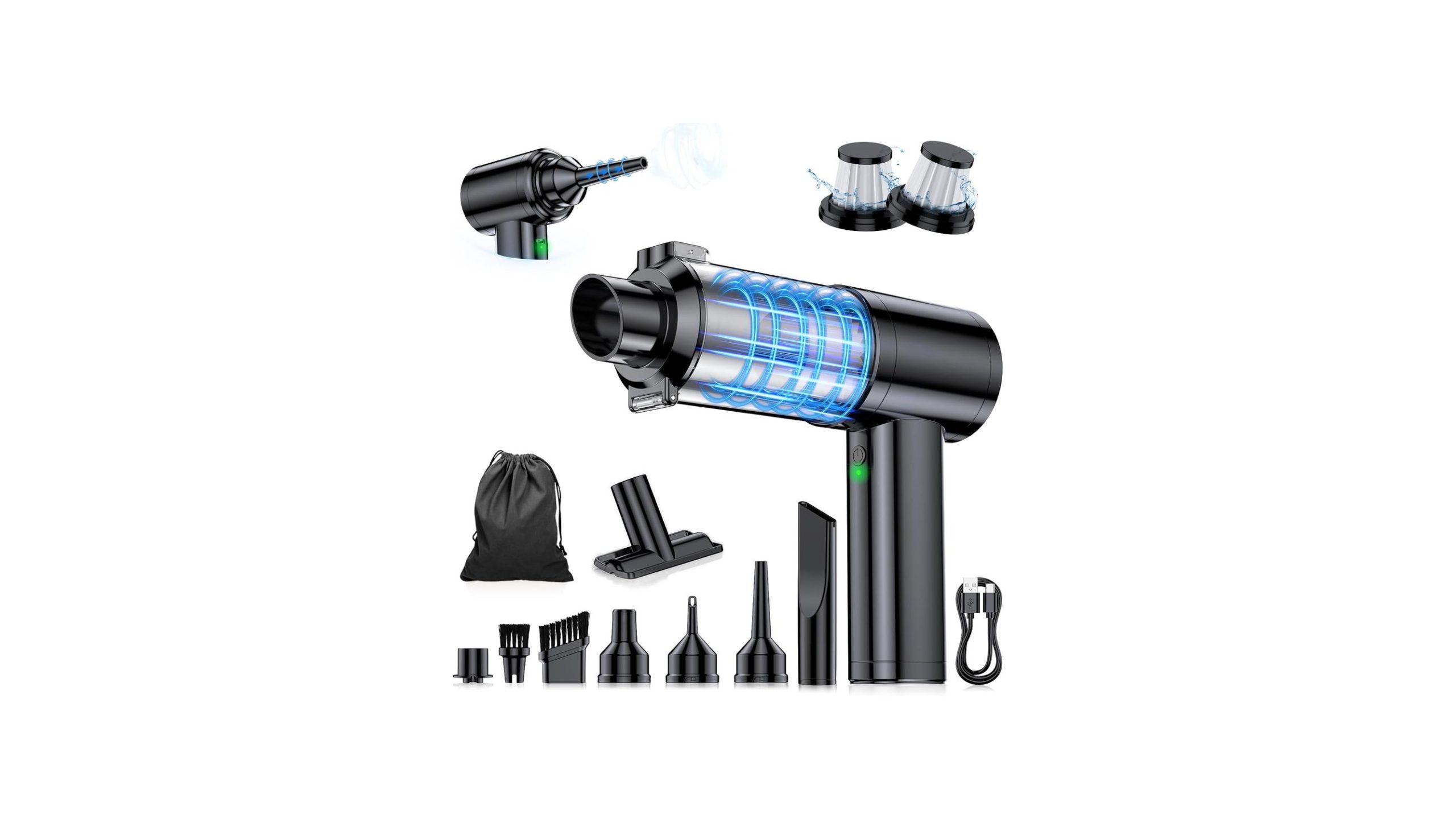 Car Vacuum Portable Cordless, High Power Brushless Motor: De