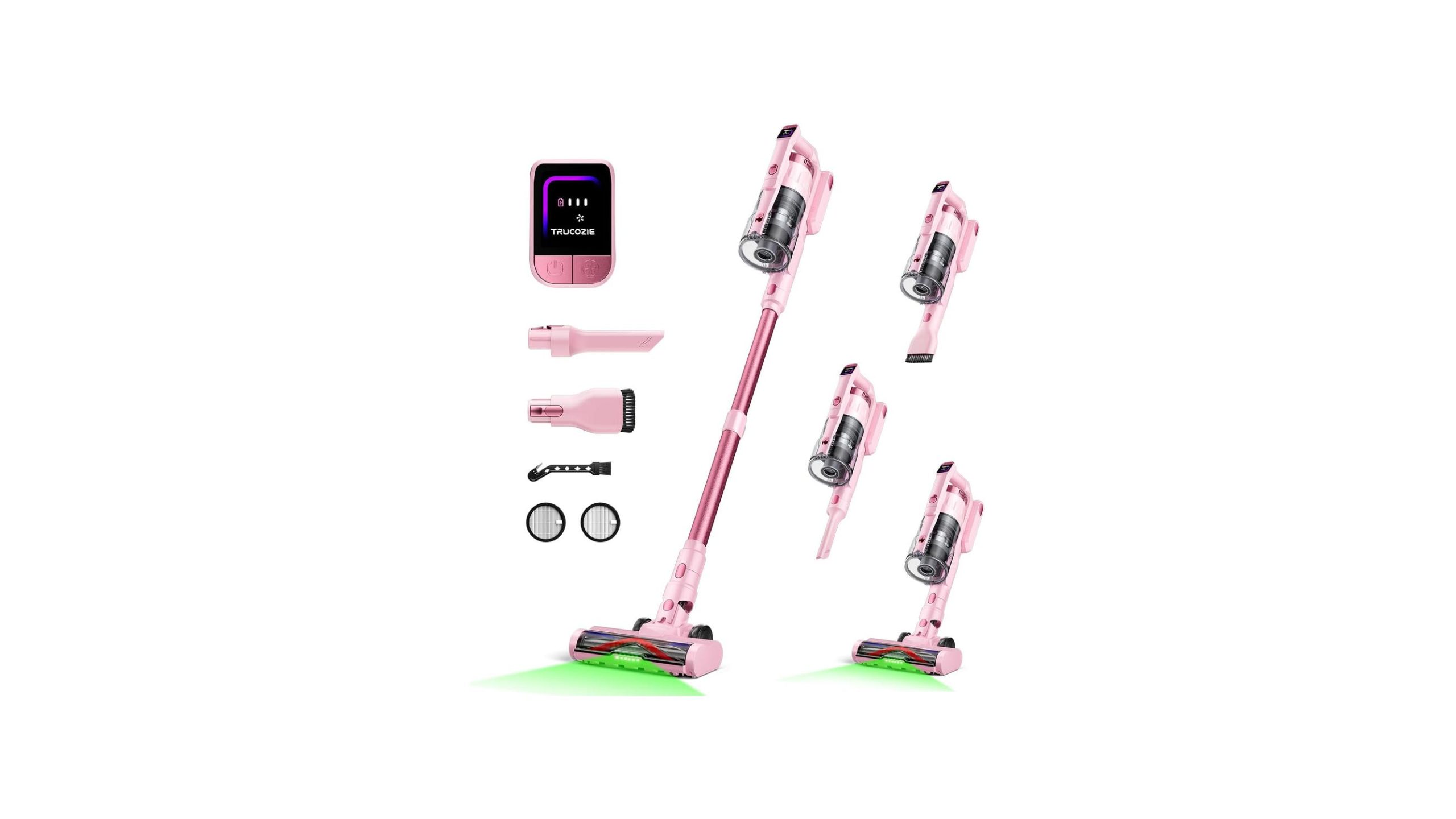 Cordless Vacuum Cleaner Home, Upgraded 60Kpa Powerful Suctio