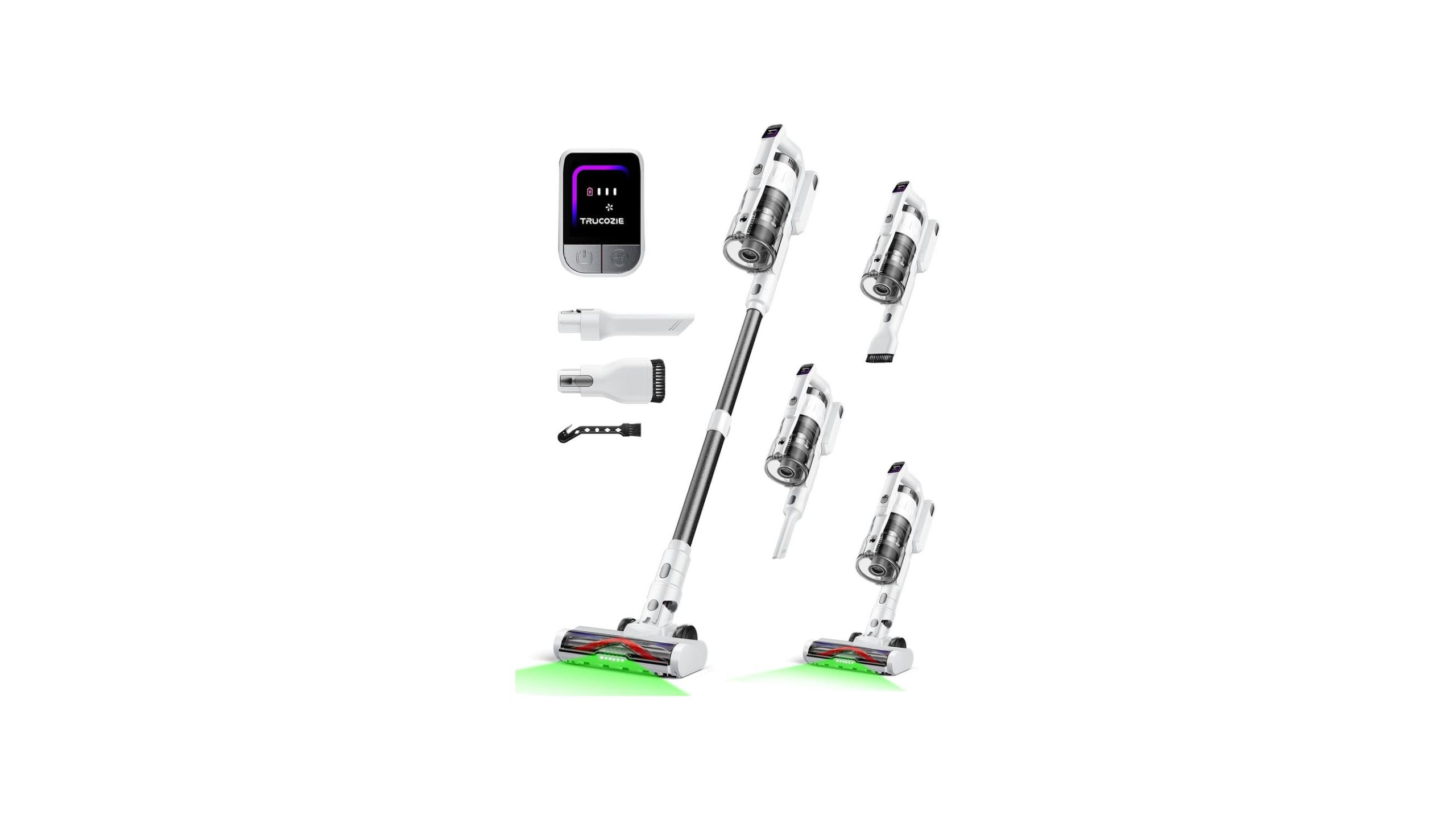 Cordless Vacuum Cleaner Home, Upgraded 60Kpa Powerful Suctio