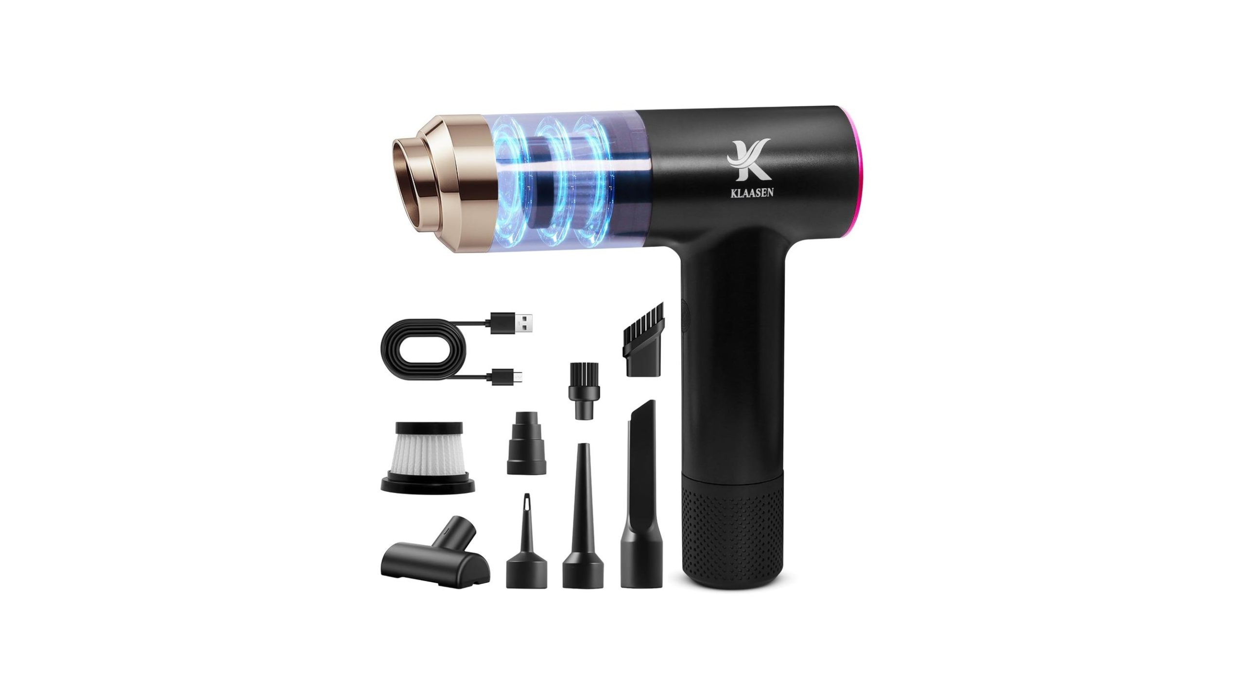 Portable Mini Vacuum Cleaner, Dual Power Suction 7.5K – Hone