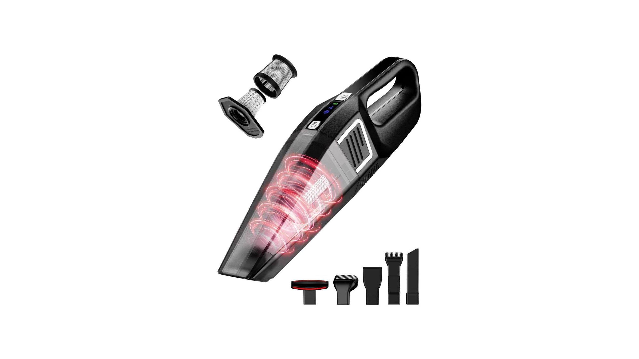 Handheld Vacuum Cordless, 9000PA Strong Suction, 2 Suction M
