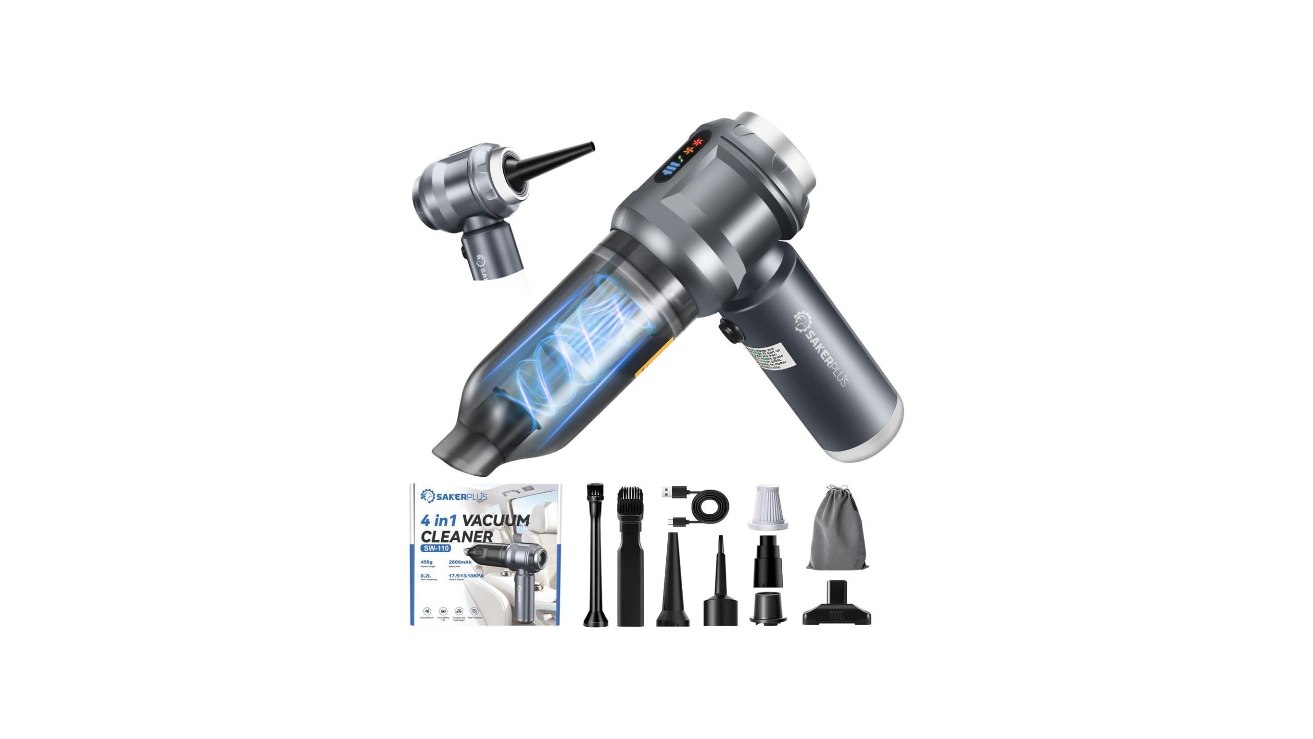 Sakerplus 4 in 1 Handheld Car Vacuum – Honest Review