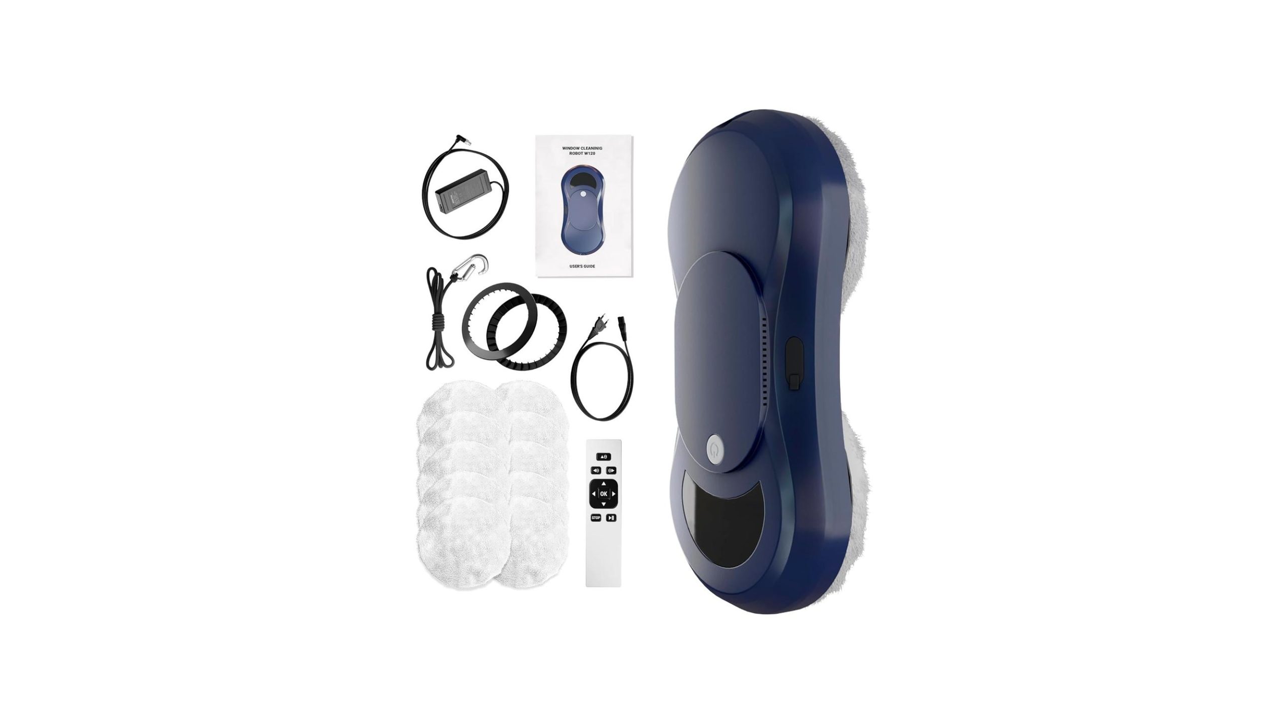 Dark Blue Automatic Window Cleaner Robot W250, 11.6 – Honest