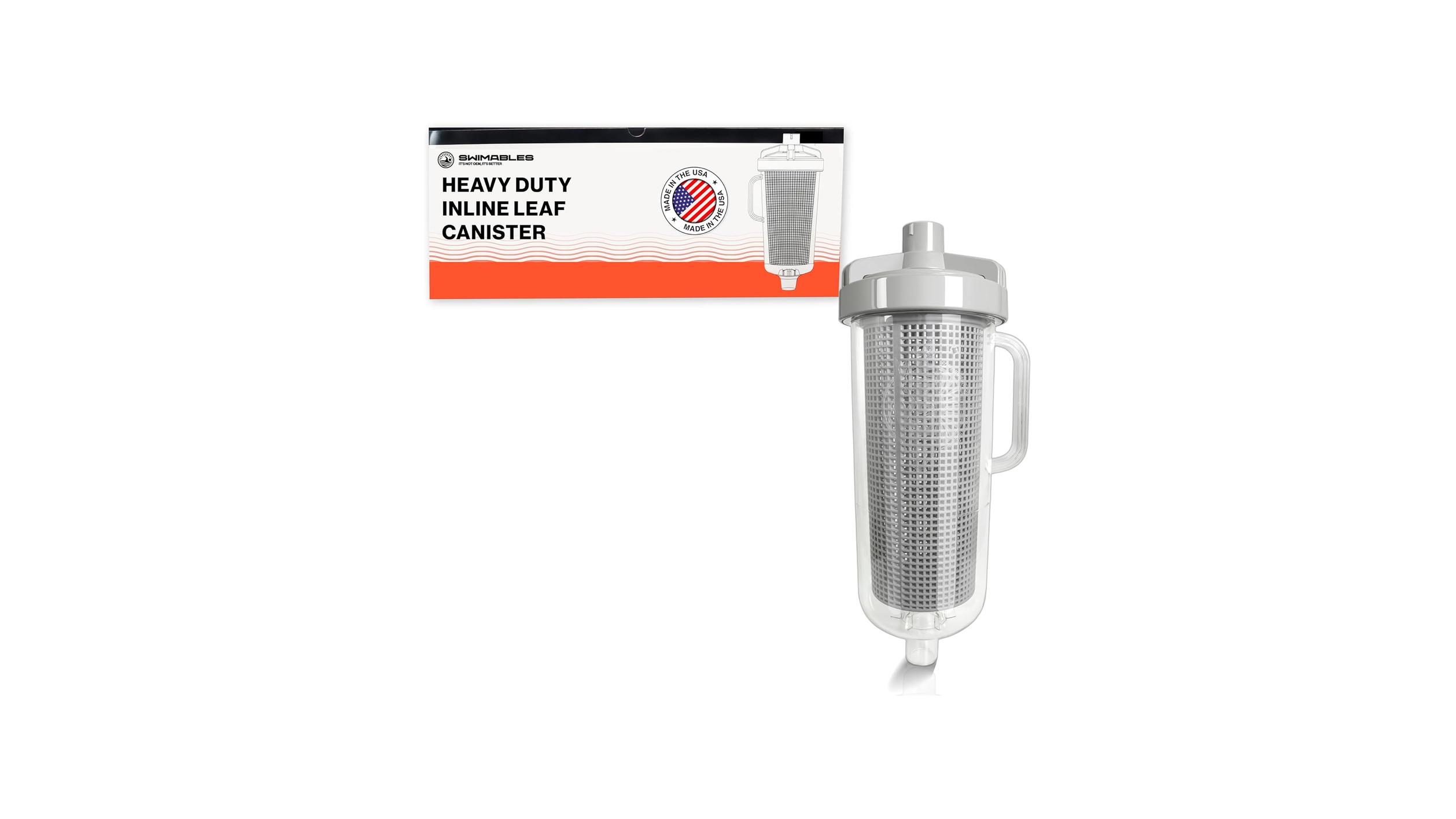 Swimables Heavy Duty Inline Pool Leaf Canister Large – Exper