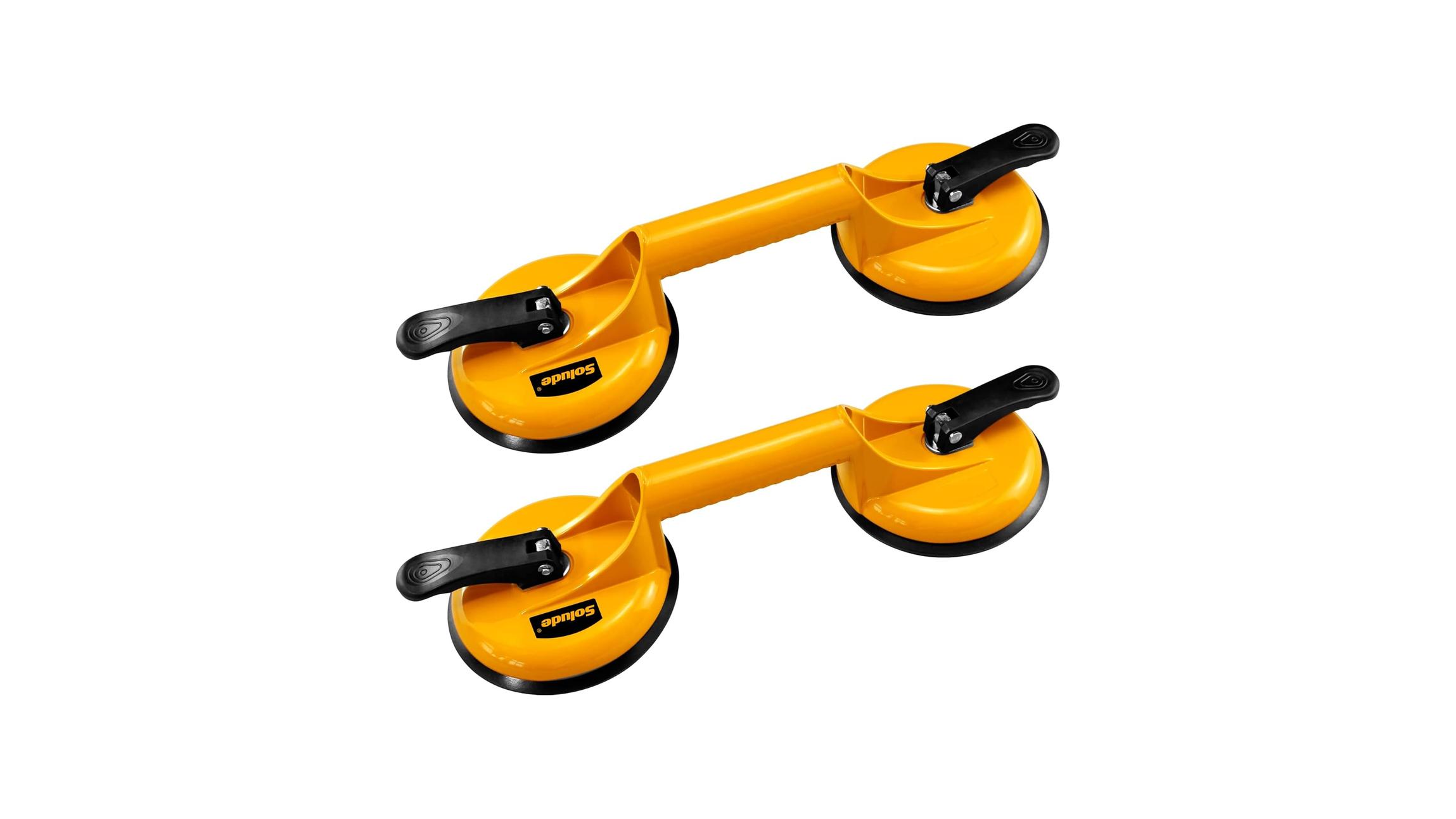 SOLUDE 2 Pack Glass Suction Cup, Aluminium Heavy Duty – Hone