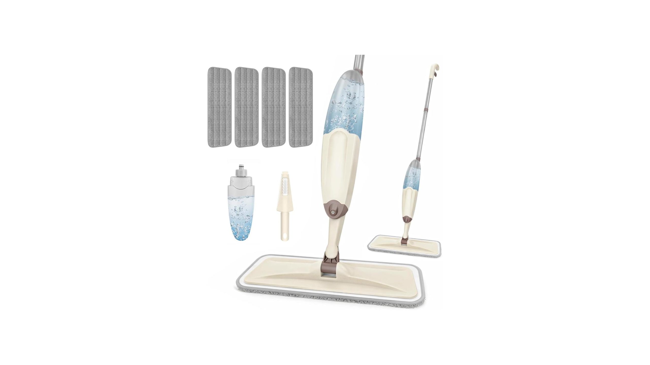 HOMTOYOU Wet Mop Floor Cleaning: Microfiber Spray Mop – Expe